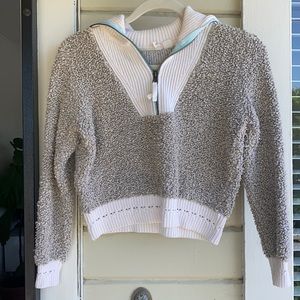 Anthropologie Cropped Crocket Sweater